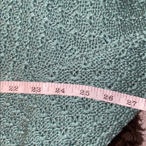 Zara Teal slouchy open knit  cardigan M - Picture 6 of 12